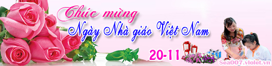 Banner ngày Nhà giáo Việt Nam 20-11