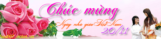 Banner ngày Nhà giáo Việt Nam 20-11